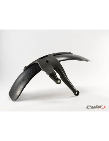 Garde boue arriere PUIG type S avec support pour TIGER EXPLORER carbone