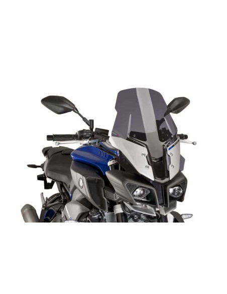 Bulle Touring PUIG pour YAMAHA MT-10 2016 2018 fumé foncé