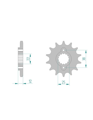 Kit chaine AFAM acier CAGIVA 900 CANYON IE pas 525 1998 à 2000