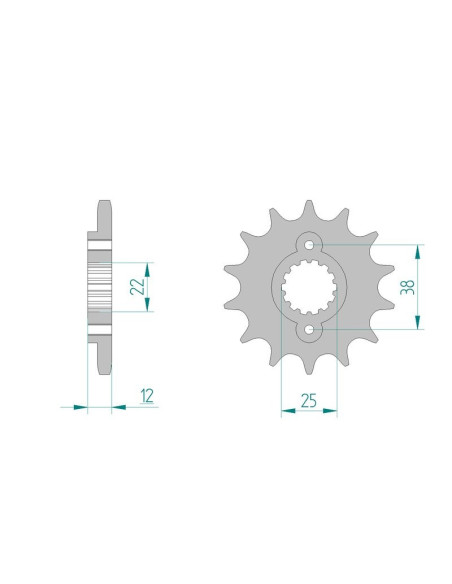 Kit chaine AFAM acier CAGIVA 900 CANYON IE pas 525 1998 à 2000