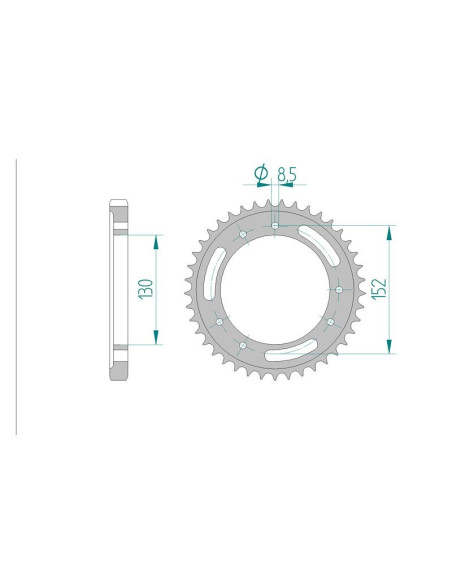 Kit chaine AFAM acier CAGIVA 900 CANYON IE pas 525 1998 à 2000