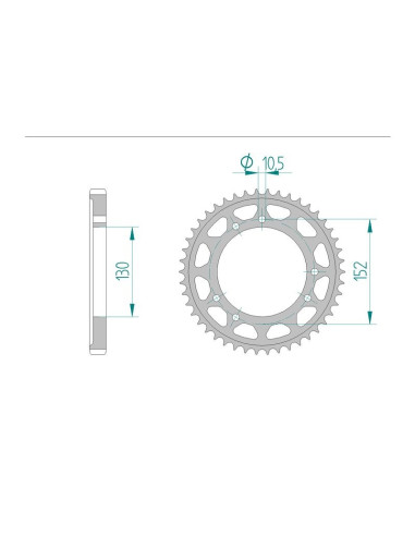 Kit chaine AFAM acier CAGIVA 900 ELEFANT IE AC pas 530 1993 à 1997