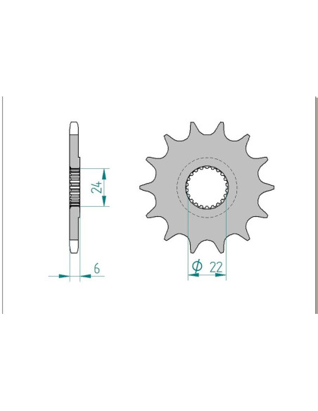 Kit chaine AFAM acier CAN-AM 450 DS pas 520 2008 à 2009