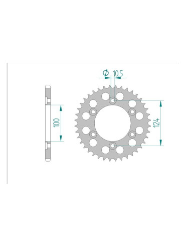 Kit chaine AFAM acier DUCATI 888 STRADA pas 520 1992 à 1994