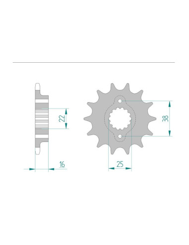 Kit chaine AFAM acier DUCATI 888 STRADA pas 520 1992 à 1994