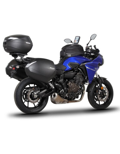 Porte paquet SHAD Top Master pour YAMAHA Tracer 700GT 2019 3 valises 3/4