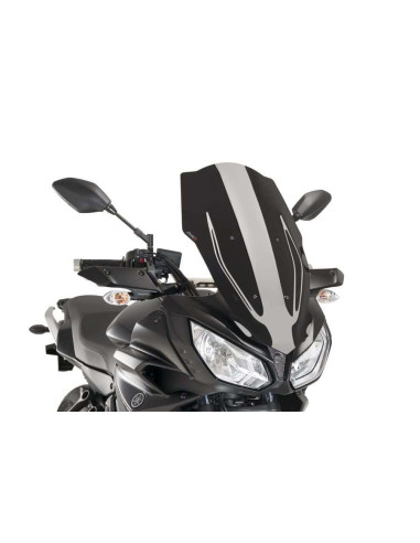Bulle Touring PUIG pour YAMAHA MT-07 Tracer 2016 2018 noire