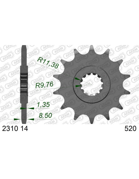 Kit chaine DID  ACIER SUZUKI DL 250   V Strom 2017 2019 pignon