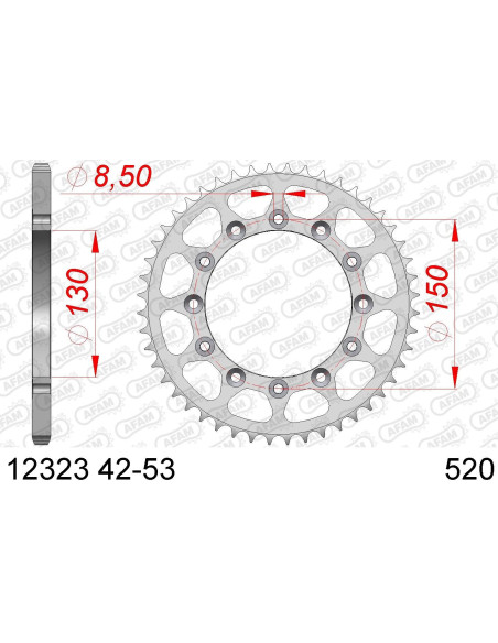 Kit chaine DID  ACIER HONDA CB 250 RS   B 1981 à 1983