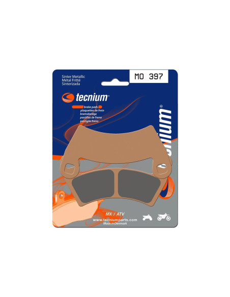 Plaquettes de frein moto TECNIUM MOA397 métal frité