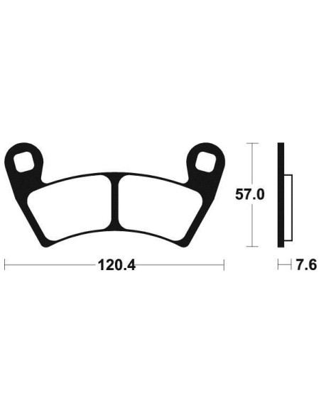 Plaquettes de frein moto TECNIUM MOA397 métal frité schéma