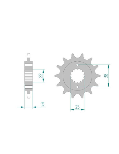 Kit chaine AFAM acier DUCATI 907 IE / PASO pas 520 1990 à 1992