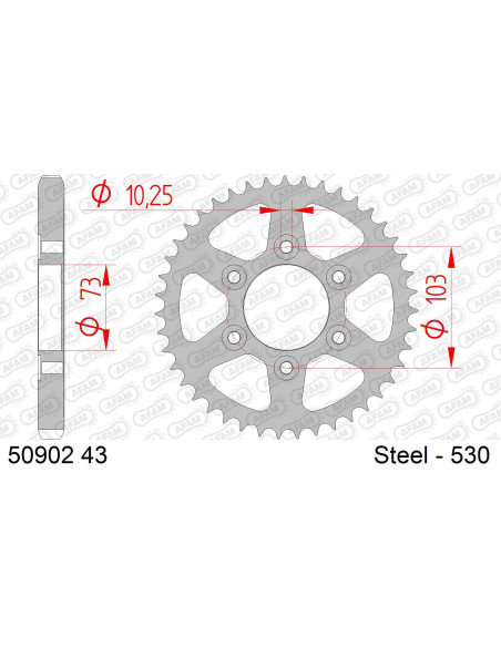 Kit chaine AFAM acier DUCATI 1200 1200 MULTISTRADA ENDURO 2016 à 2018 couronne