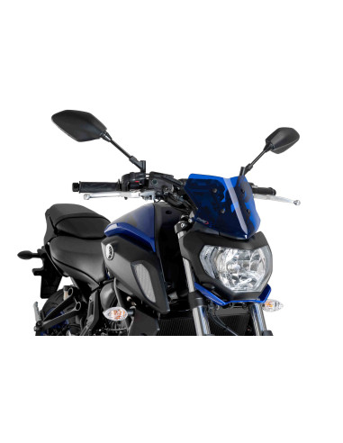 Saute vent PUIG Naked New genration SPORT pour YAMAHA MT-07 2019 bleu