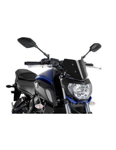 Saute vent PUIG Naked New genration SPORT pour YAMAHA MT-07 2019 noir