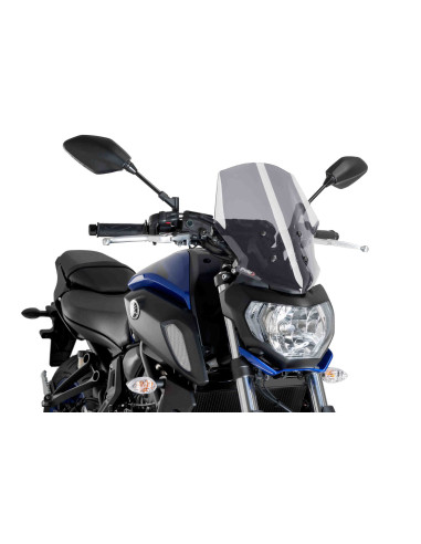 Saute vent PUIG Naked new génération TOURING pour YAMAHA MT-07 2019 fumé claire