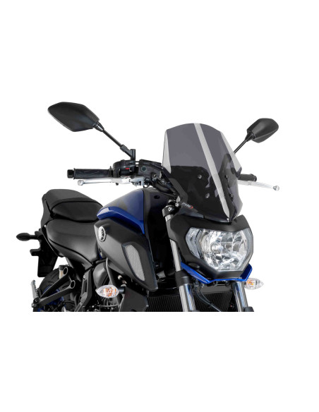Saute vent PUIG Naked new génération TOURING pour YAMAHA MT-07 2019 fumé foncé