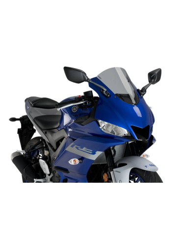 Bulle R-Racer PUIG pour YAMAHA YZF R3 2019 fumé claire
