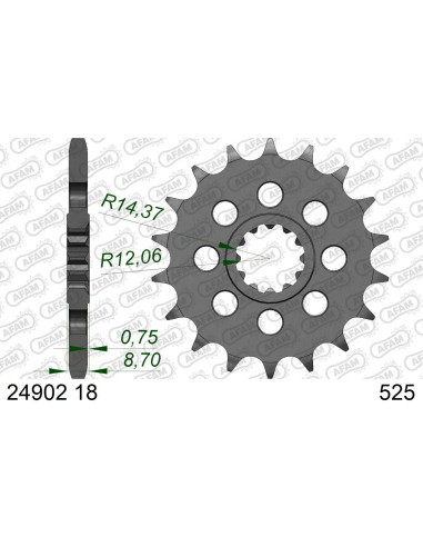 Kit chaine DID ACIER KAWASAKI H2 2015 2019
