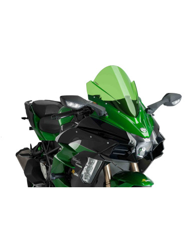 Bulle racing PUIG pour KAWASAKI NINJA H2 SX verte