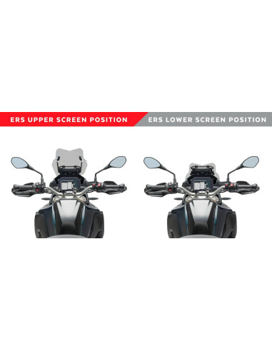 Kit PUIG electrique pour bulle BMW F750 GS 2020 vue pilote haut