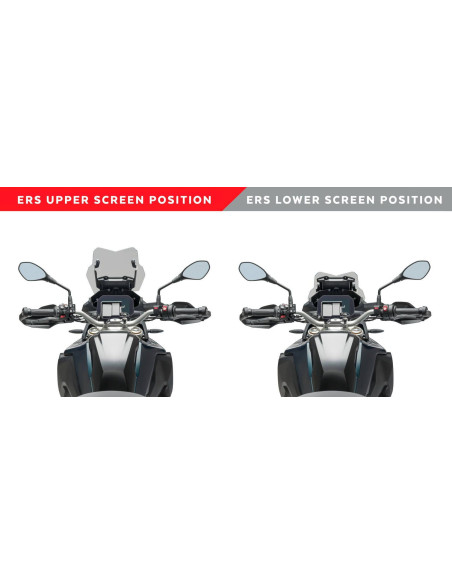 Kit PUIG electrique pour bulle BMW F750 GS 2020 vue pilote haut