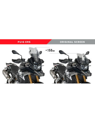 Kit PUIG electrique pour bulle BMW F750 GS 2020 comparatif 3/4