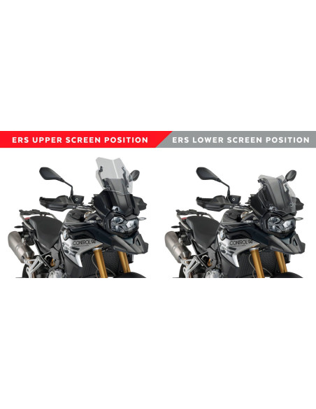 Kit PUIG electrique pour bulle BMW F750 GS 2020 comparatif haut