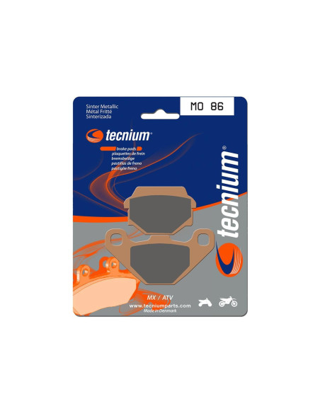 Plaquettes de frein moto TECNIUM MO86 métal fritté