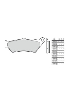 Plaquette moto BREMBO 07BB03SA Métal fritté