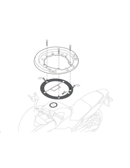 Support LOCK'N START pour sacoche réservoir Bagster