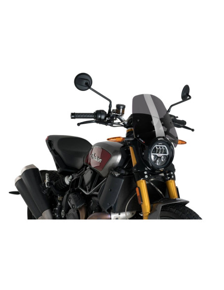 Saute vent PUIG Naked new generation Sport INDIAN FTR 1200 fumé foncé