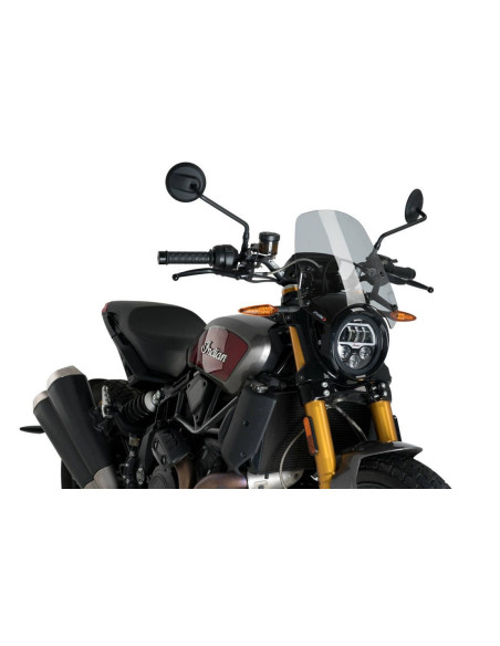 Saute vent PUIG Naked new generation Sport INDIAN FTR 1200 fumé claire