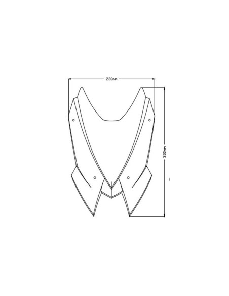 Saute vent PUIG NAKED NEW GénérationSport pour KAWASAKI Z900 2020 dimensions