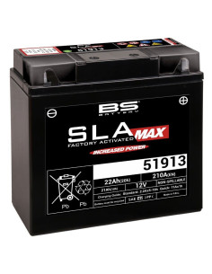 Batterie de moto BS 51913 SLA activé