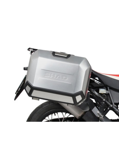 Fixation 4P system SHAD pour HONDA CRF1000 L Africa Twin 2018 2019 gros plan valise