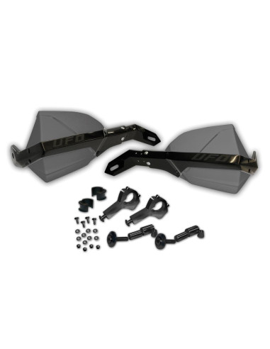 Protége mains Caiman avec kit de montage gris noir