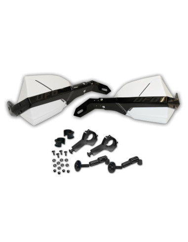 Protége mains Caiman avec kit de montage blanc noir