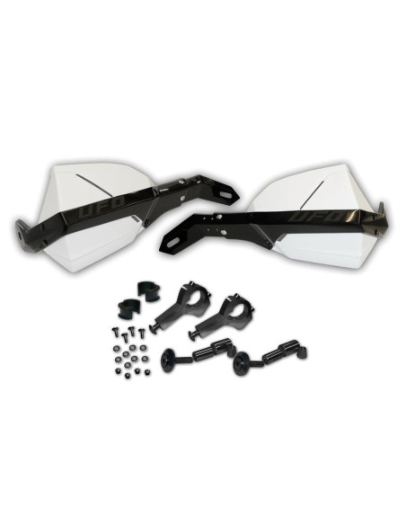 Protége mains Caiman avec kit de montage blanc noir