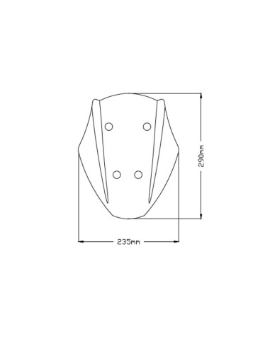 Saute vent Naked new generation sport réglable DUCATI DIAVEL 1260 dimension