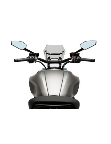 Saute vent Naked new generation sport réglable DUCATI DIAVEL 1260 coté pilote