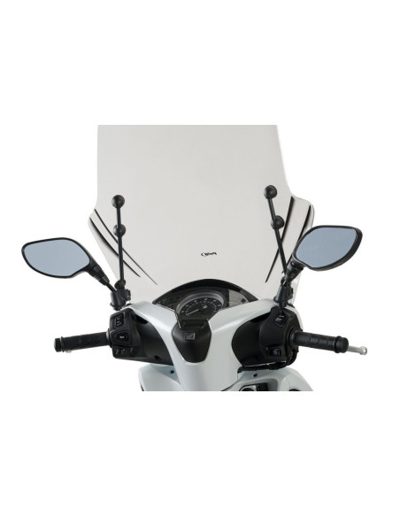 Pare brise T X Honda Scoopy SH 125 150 2018 2019 gros plan