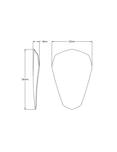 Bulle Sport PUIG pour Yamaha MT-07 Tracer dimension