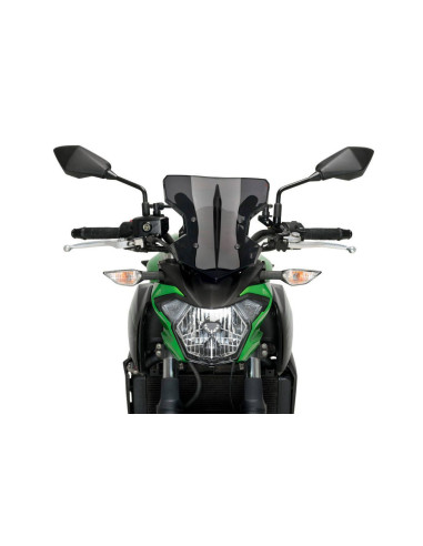 Pare brise Puig SHARK pour Kawasaki Z 650 vue de face