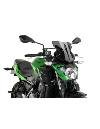 Pare brise Puig SHARK pour Kawasaki Z 650 fumé foncé