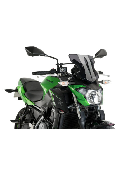 Pare brise Puig SHARK pour Kawasaki Z 650 fumé foncé