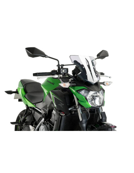 Pare brise Puig SHARK pour Kawasaki Z 650 fumé claire