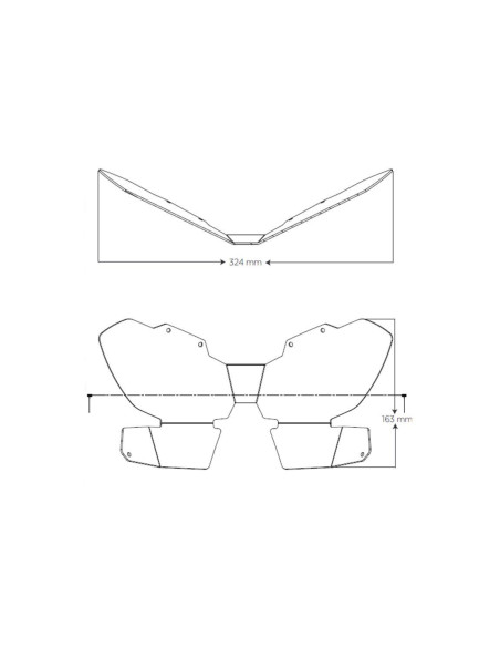 Protection de phares PUIG pour Honda CRF 1100 L Africa Twin Adventure dimensions