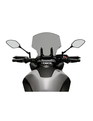 Bulle Touring PUIG pour Yamaha MT-07 Tracer vue du pilote