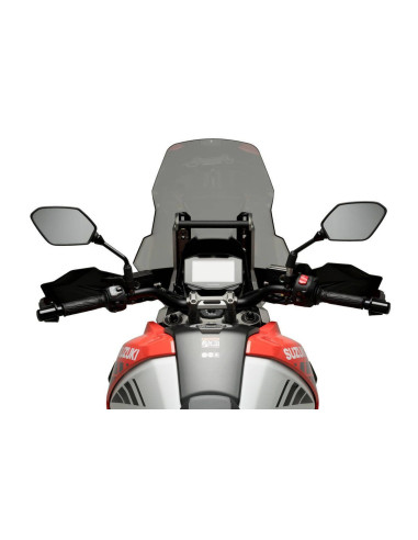 Bulle Touring PUIG pour Suzuki DL 1050 XT V-Strom vue coté pilote